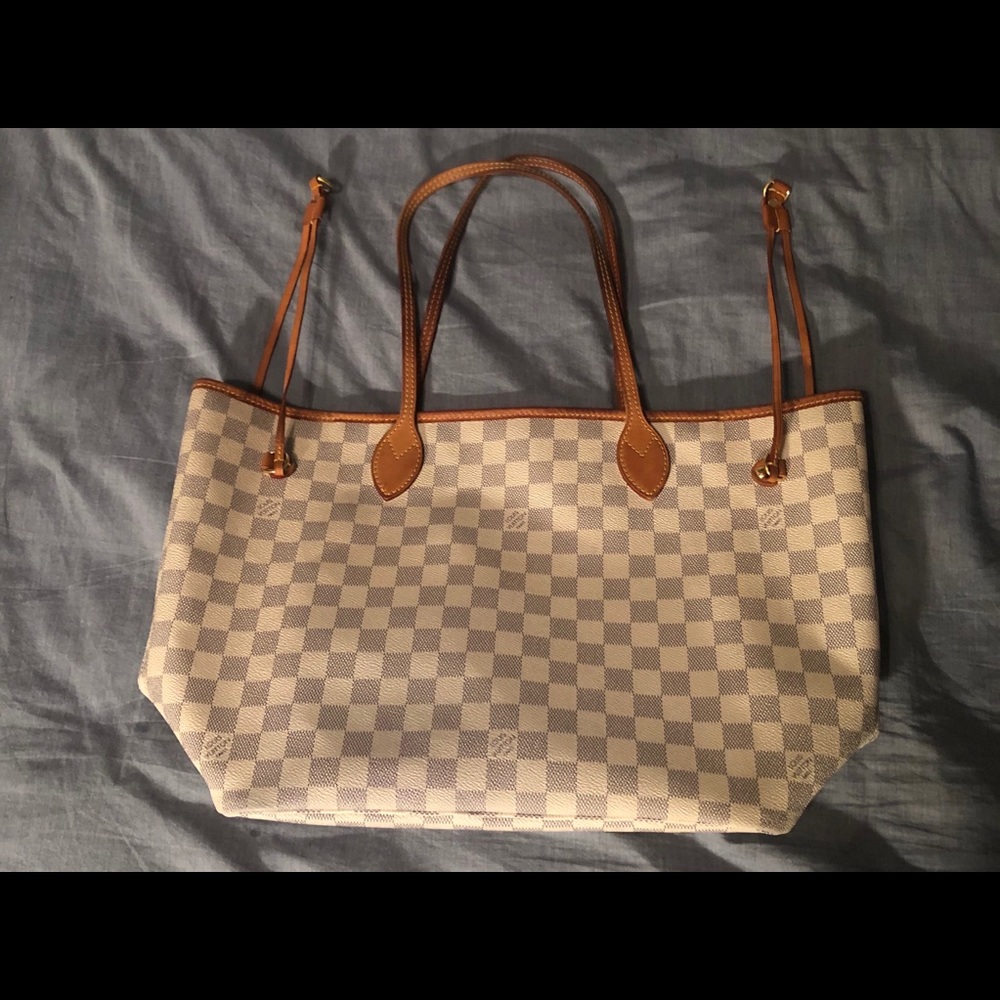 Authentic white Monogram Neverfull